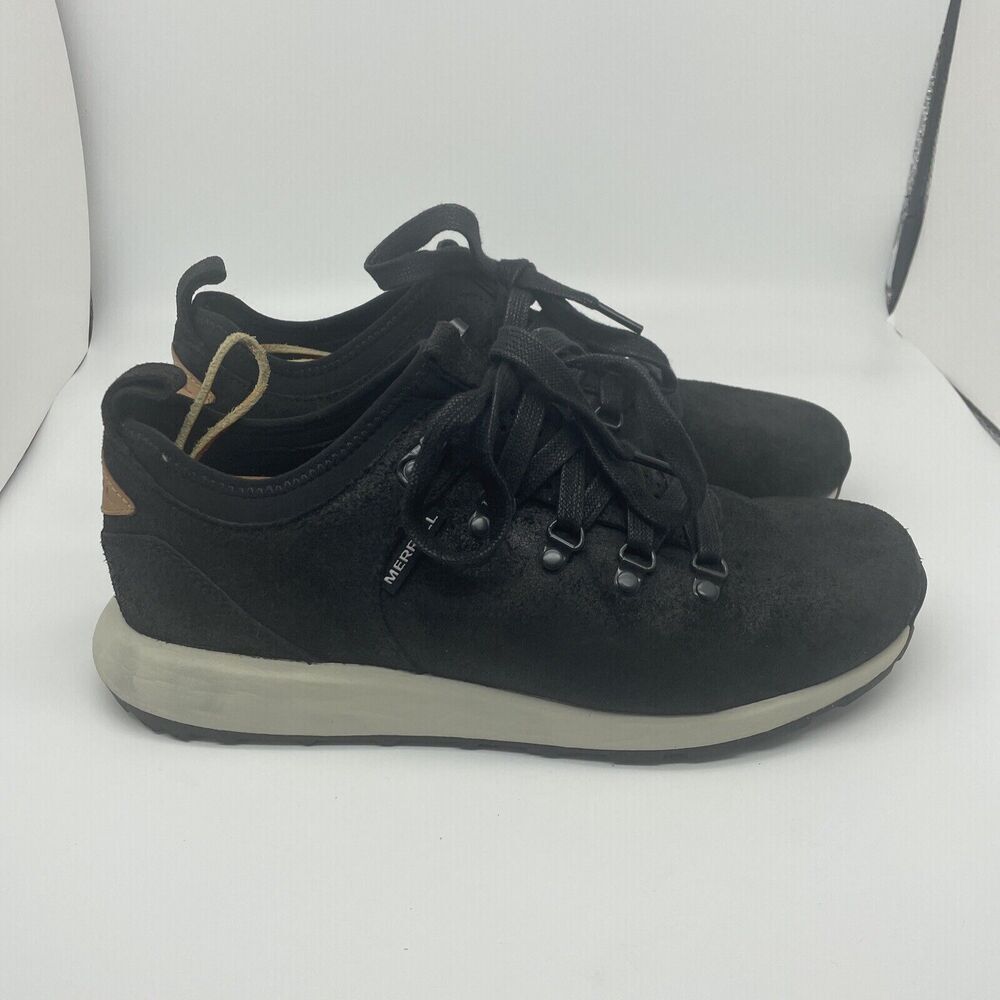 Merrell Ashford Classic Mens Black Suede Shoes J21067 Size 9
